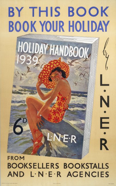 Vakantiehandboek 1939, LNER-poster door Ferdinand Georg Waldmuller