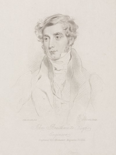 John Braithwaite, Britse ingenieur, ca. 1830 door Frederick (attr. to) Barnard