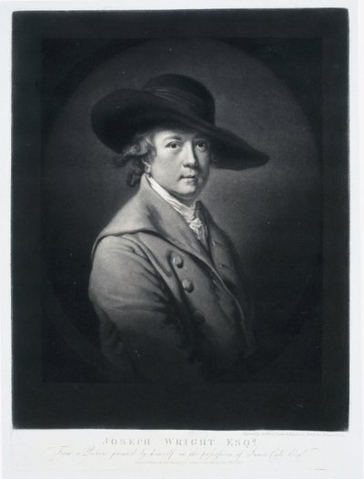 Joseph Wright, Engelse schilder, eind 18e eeuw door Frederick (attr. to) Barnard