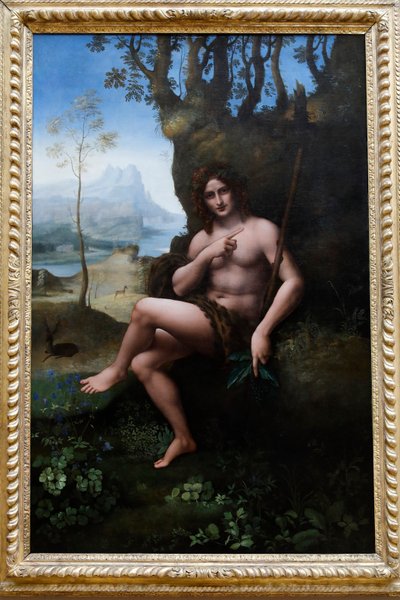 Louvre museum, Parijs, Frankrijk. Leonardo da Vinci