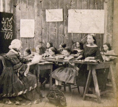 Wiskundeles, ca. 1890 door Frederick (attr. to) Barnard