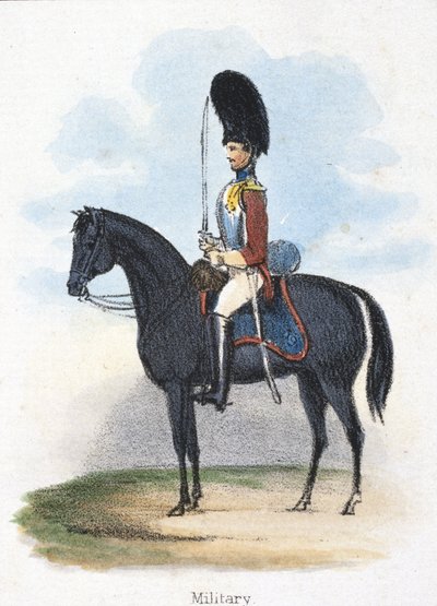 Militair, c 1845 door Frederick (attr. to) Barnard