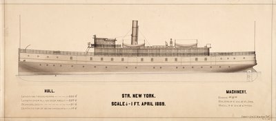 New York (Stoomschip: 1889) plannen door . .