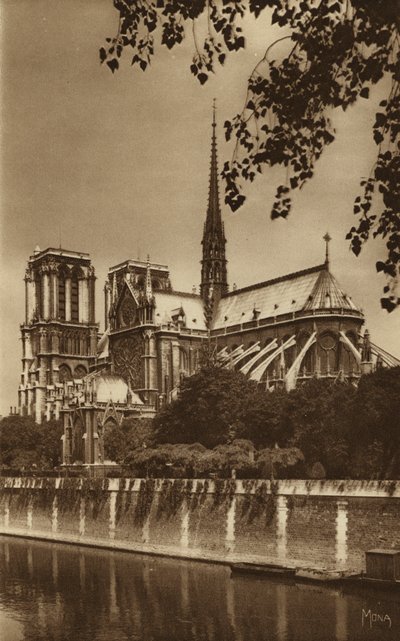 Parijs: Kathedraal Notre-Dame door . .