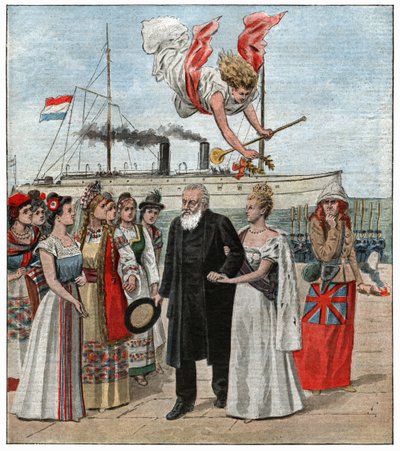 Paul Kruger in Europa door . .