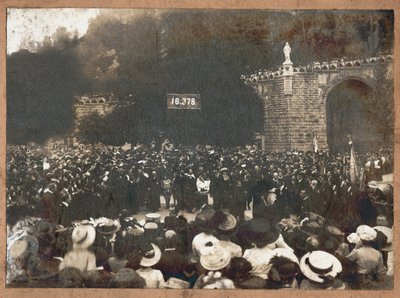 Bedevaart naar Lourdes, 1910 door . .