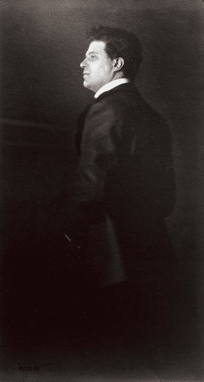 Portret van Pietro Mascagni, de muzikant door Henry Charles Fehr