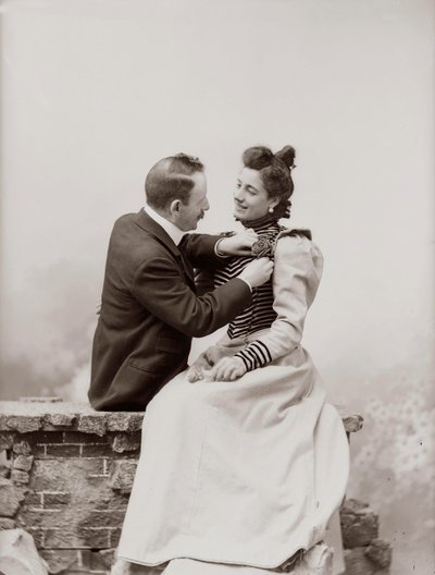 Portret van een man en vrouw door Henry Charles Fehr