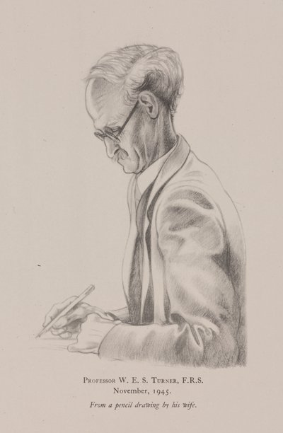 Professor W E S Turner, november door Frederick (attr. to) Barnard