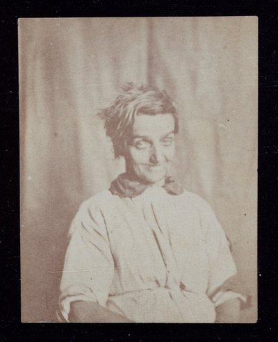 Psychiatrisch portret van een patiënt, Surrey County Asylum, ca. 1852 door John Pardon