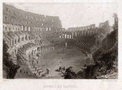 Ruïnes van het Colosseum in Rome door . .