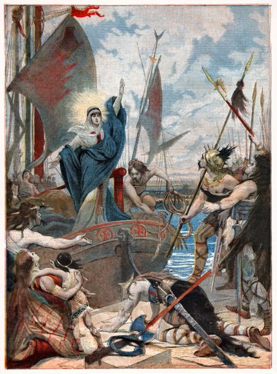 Sint Genevieve tijdens de belegering van Parijs door . .