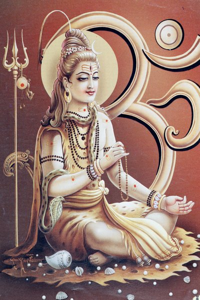 Shiva, de hindoegod van transformatie of vernietiging door . .