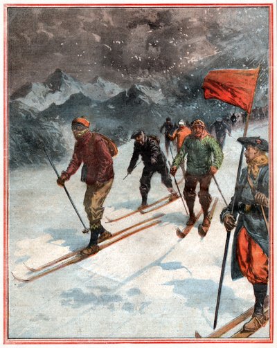 Skitocht door . .