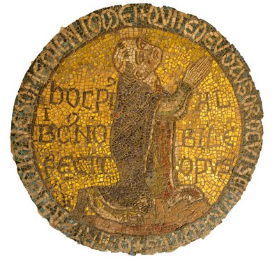 De monnik Alberic (Saint Aubry de Citeaux, overleden 1109) in gebed - Basiliek van Saint-Denis (Saint Denis) - Frankrijk, Ile-de-France, Seine-Saint-Denis door . .