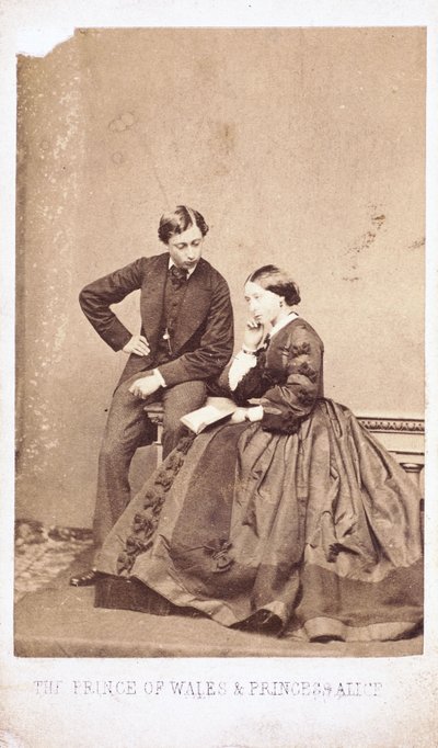 De Prins van Wales en Prinses Alice door Ferdinand Georg Waldmuller