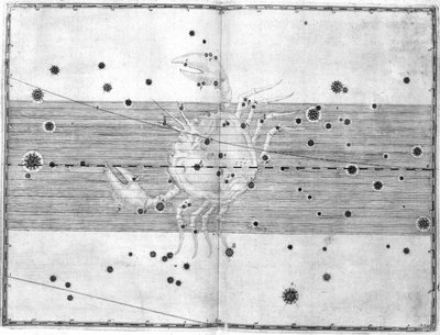 Het sterrenbeeld Kreeft door Frederick (attr. to) Barnard
