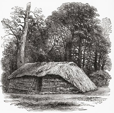 De hut waarin Sir David Livingstone stierf op 1 mei 1873 door . .