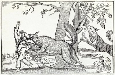 De wolf circa 1820 door . .
