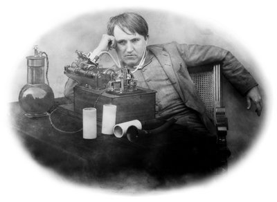 Thomas Edison, Amerikaanse uitvinder door Frederick (attr. to) Barnard