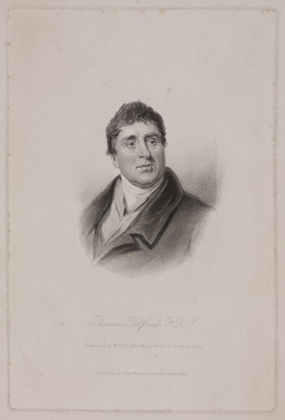 Thomas Telford FRS, Schotse civiel ingenieur, ca. 1810 door Frederick (attr. to) Barnard