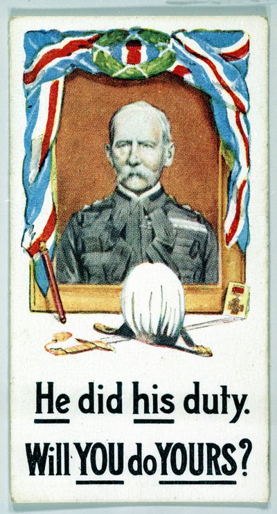 Verenigd Koninkrijk: Sigarettenkaarten - WW1 Werving door Ferdinand Georg Waldmuller