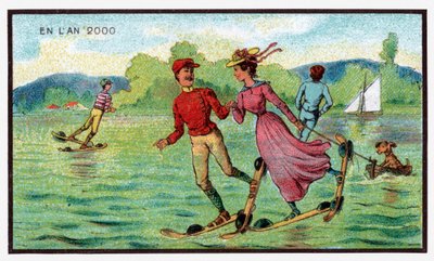 Waterschaatsen door . .