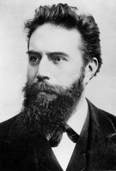 Wilhelm Conrad Roentgen, Duitse natuurkundige, ca. 1890 door Ferdinand Georg Waldmuller