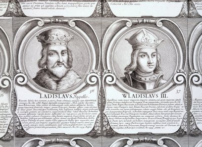 Wladyslaw II Jagiello, en Wladyslaw III Warnenczyk, nr. 36 en 37 uit 