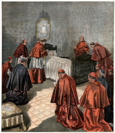 Dood van paus Leo XIII door . .