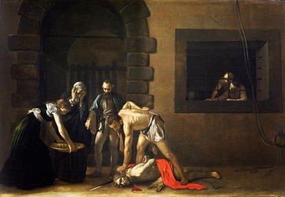 De onthoofding van Johannes de Doper door Michelangelo Merisi da  Caravaggio
