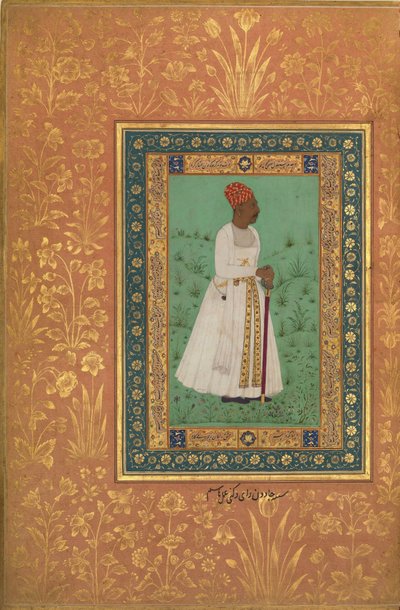 Portret van Jadun Rai Deccani door Hashim