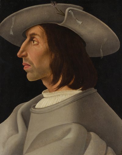 Portret van een man in profiel, ca. 1525 door Italian Painter