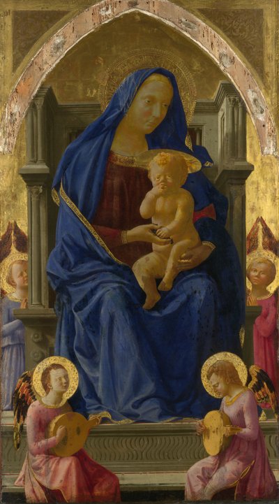 Madonna en Kind door Masaccio