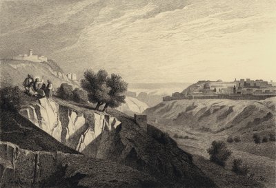 Jezus op de Olijfberg door after Albert Robida