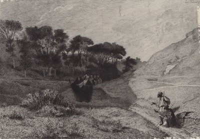 De twee blinden van Jericho door after Albert Robida