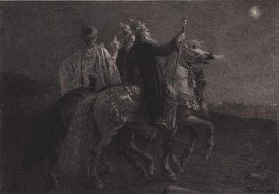 De wijzen uit het oosten door after Albert Robida