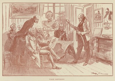 Oude herinneringen door after Albert Robida