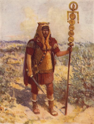 Een Vaandeldrager in het Veld door after Amedee Forestier