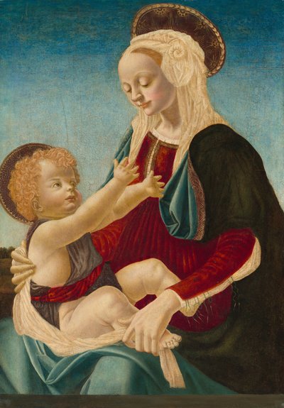 Madonna en Kind door after Andrea del Verrocchio