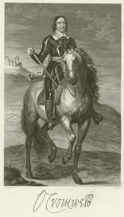 Oliver Cromwell door after Anthony van Dyck