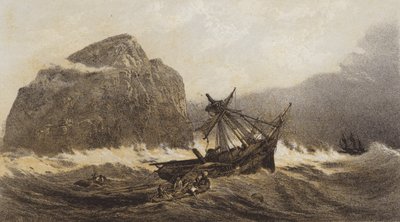 De Bass Rock door after C. Stanfield