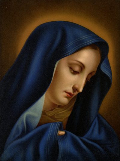 Mater Dolorosa door after Carlo Dolci