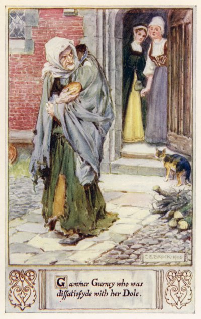 Gammer Gurney die ontevreden was met haar Toelage door after Charles Edmund Brock