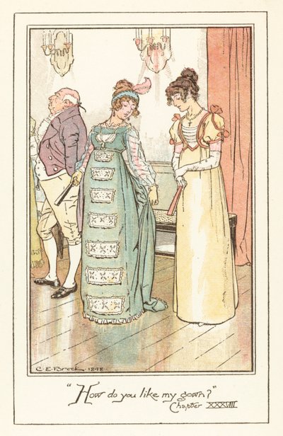 Illustratie voor Jane Austens Emma door after Charles Edmund Brock
