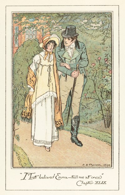 Illustratie voor Jane Austens Emma door after Charles Edmund Brock