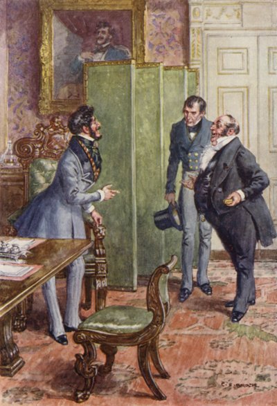 Illustratie voor Martin Chuzzlewit door after Charles Edmund Brock
