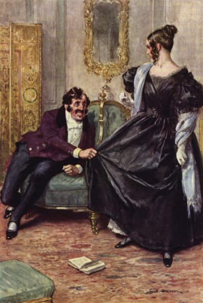 Illustratie voor Nicholas Nickleby door after Charles Edmund Brock