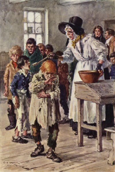 Illustratie voor Nicholas Nickleby door after Charles Edmund Brock