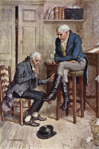 Illustratie voor Nicholas Nickleby door after Charles Edmund Brock